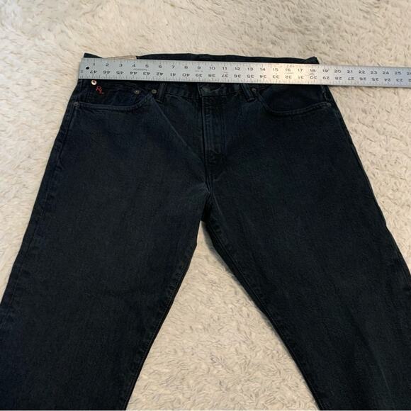 Polo Ralph Lauren Denim Dungarees Black Jeans Men's 36 - Picture 4 of 11